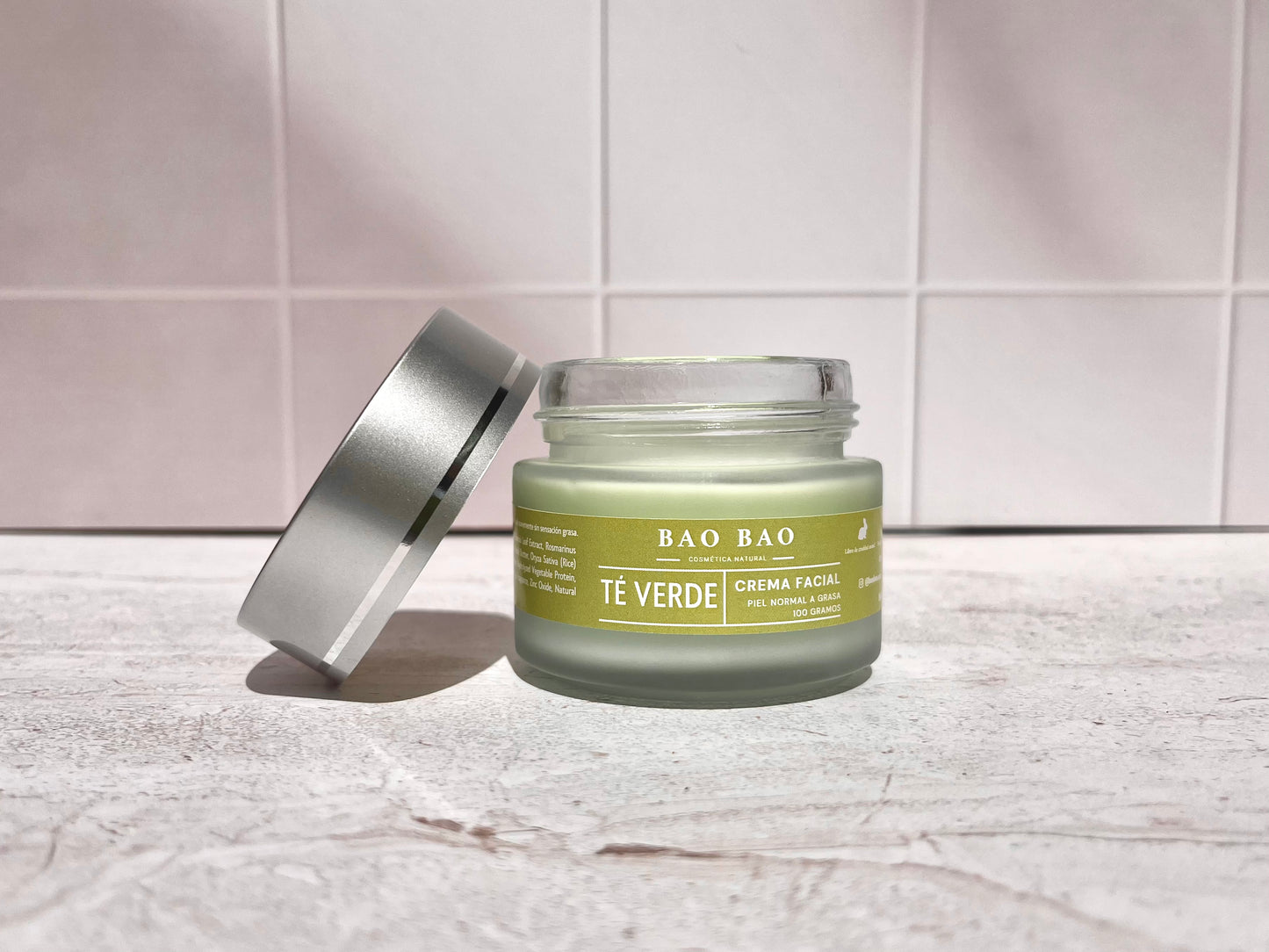 Crema Facial de Té Verde - Piel Normal a Grasa