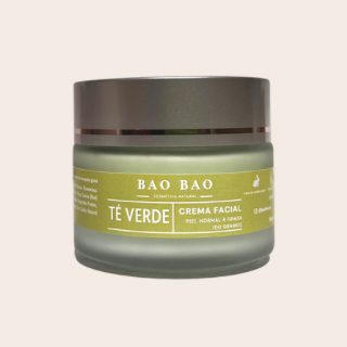 Crema Facial de Té Verde - Piel Normal a Grasa